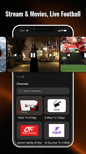 Streama: Live TV & Sports Android app screenshot 2