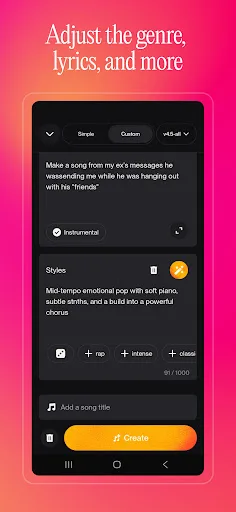 Suno - AI Music & Songs Maker Android app screenshot 2