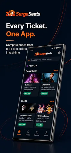 Surge Seats Android app screenshot 1