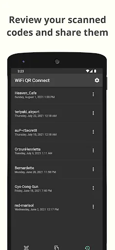 WiFi QR Connect Android app screenshot 4