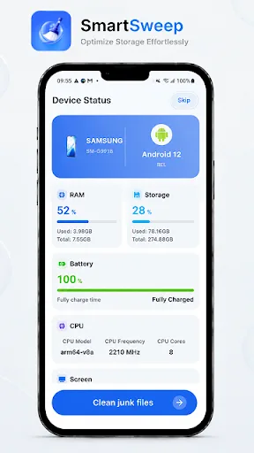 SmartSweep Android app screenshot 3