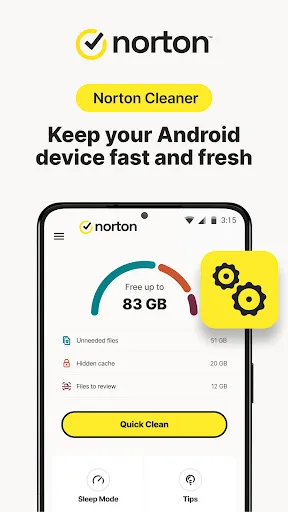 Norton Cleaner – Junk removal Android app screenshot 1