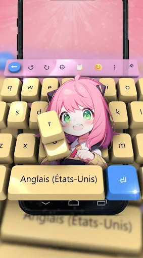 Cute kawaii Keyboard Theme Android app screenshot 3