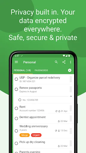 Tasks: To Do List & Reminders Android app screenshot 5