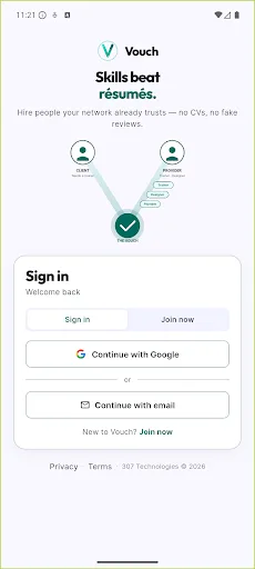 Vouch Circle - Hire by Trust Android app screenshot 1