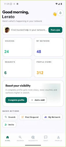 Vouch Circle - Hire by Trust Android app screenshot 2