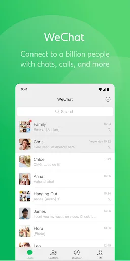 WeChat Android app screenshot 1