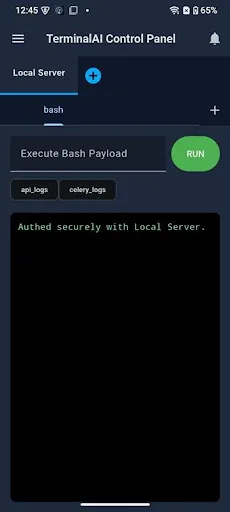 TerminalAI Android app screenshot 2