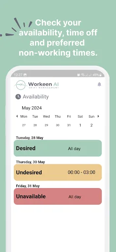 Workeen AI Android app screenshot 5