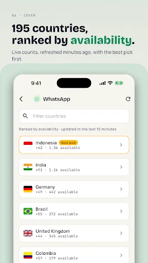 SMS Verification - Virtual SIM Android app screenshot 4
