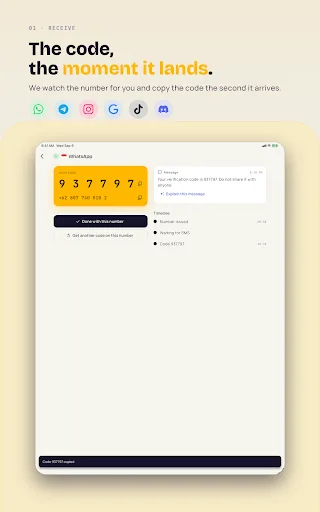 SMS Verification - Virtual SIM Android app screenshot 6