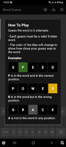 Offline Word Guess - No Limits Android app screenshot 1