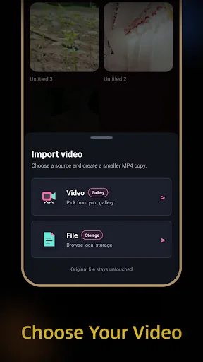 CineZip: Video Compressor Android app screenshot 2