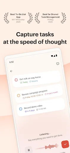 Todoist: To Do List & Calendar Android app screenshot 1