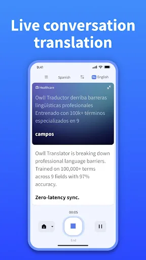 Owll Translator: Voice Clone Android app screenshot 2