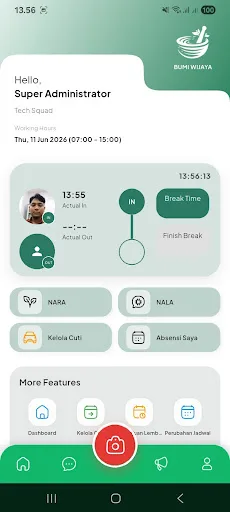 BW ONE HRIS Android app screenshot 1