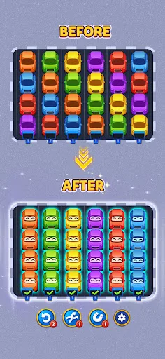 Car Color: Lane Sort Android app screenshot 4