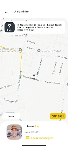 Una Driver Passageiro Android app screenshot 3