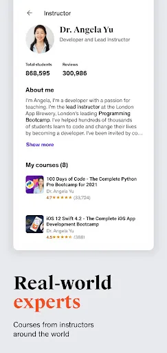 Udemy - Online Courses Android app screenshot 3