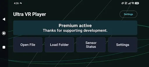 Ultra VR Player Android app screenshot 3