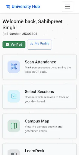UniVerse: Student Hub Android app screenshot 2
