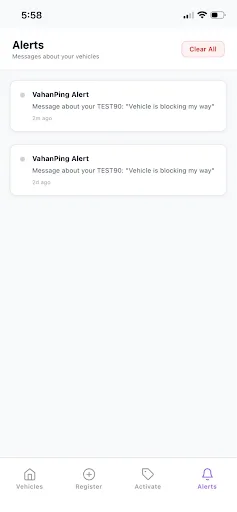 VahanPing Android app screenshot 2