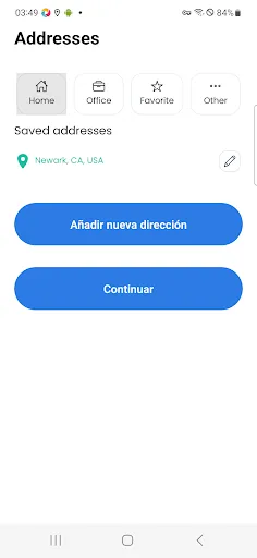 Valle Go Delivery Android app screenshot 2