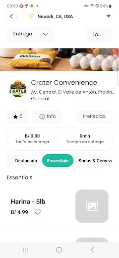 Valle Go Delivery Android app screenshot 5