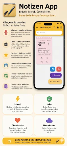 Notizen App: Einfach & Lokal Android app screenshot 3