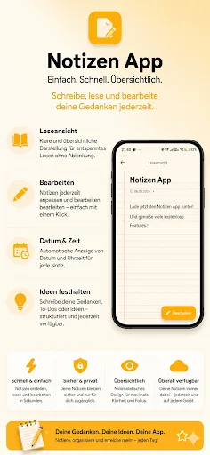 Notizen App: Einfach & Lokal Android app screenshot 5