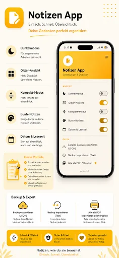 Notizen App: Einfach & Lokal Android app screenshot 6