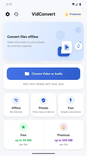 VidConvert – MP3 Converter Android app screenshot 1