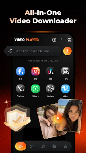 HD Video Player - Downloader Android app screenshot 1