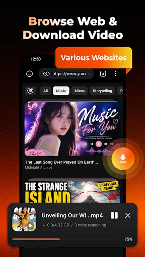 HD Video Player - Downloader Android app screenshot 2