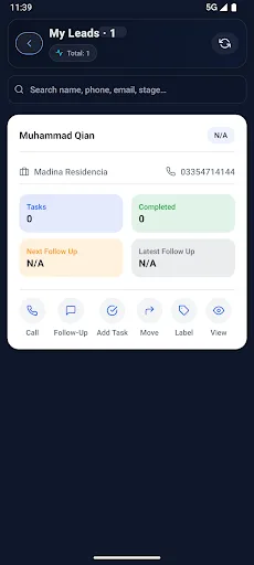 Vision CRM Android app screenshot 3