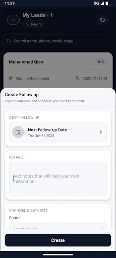 Vision CRM Android app screenshot 4