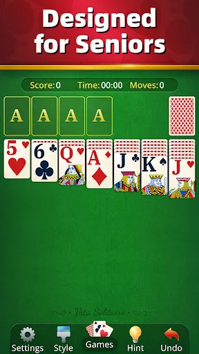 Vita Solitaire for Seniors Android app screenshot 2