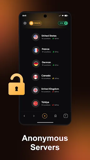 Veilo: Fast Private Browser Android app screenshot 5