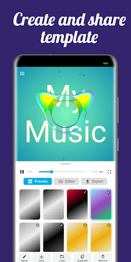 Vizbel Music Player Visualizer Android app screenshot 2