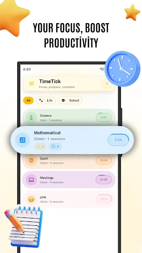 TimeTick - manage your time Android app screenshot 6