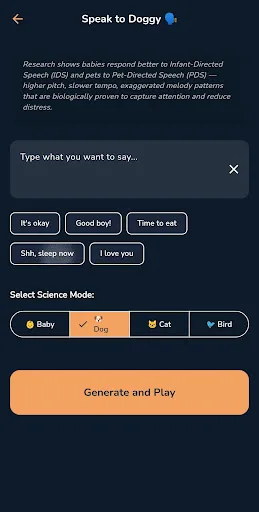 VoxPet & Baby Android app screenshot 5