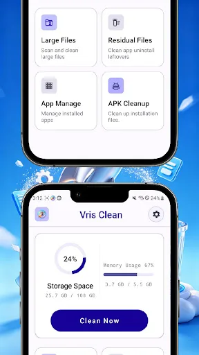 VrisClean Android app screenshot 2