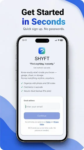 SHYFT: Box Organizer QR Android app screenshot 1
