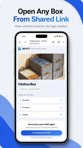 SHYFT: Box Organizer QR Android app screenshot 4