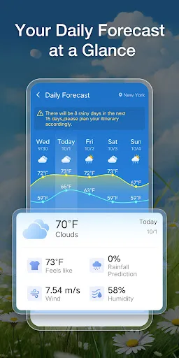 Warm Weather Alarm - Radar Android app screenshot 3