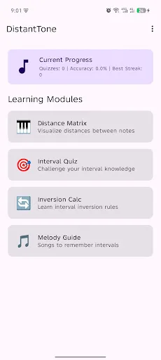DistantTone:Visual Ear Trainer Android app screenshot 1