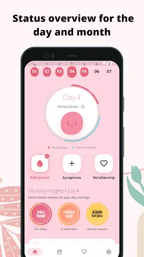Zahra: Period Tracker Android app screenshot 1