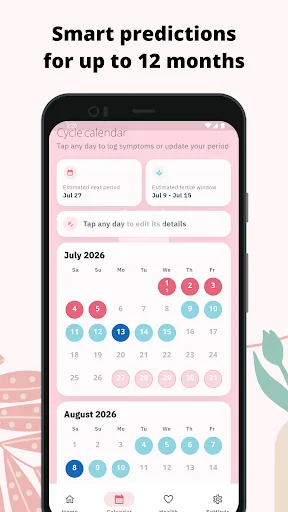 Zahra: Period Tracker Android app screenshot 2