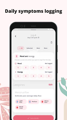 Zahra: Period Tracker Android app screenshot 4