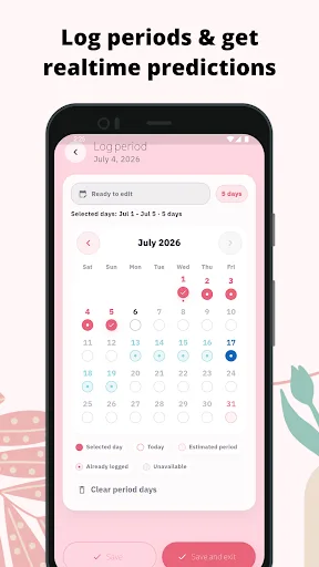 Zahra: Period Tracker Android app screenshot 6